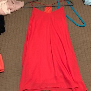 Coral Chiffon Dress